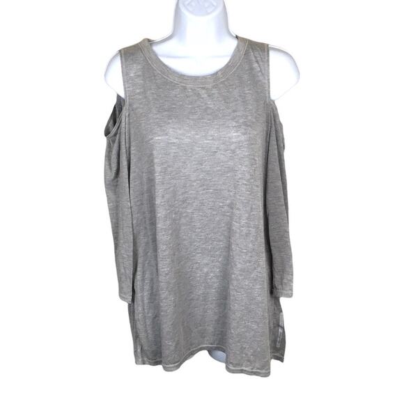 Calvin Klein Performance Top Cutout Detail Cold Shoulder Long‎ Sleeve Women's XL - Picture 1 of 10